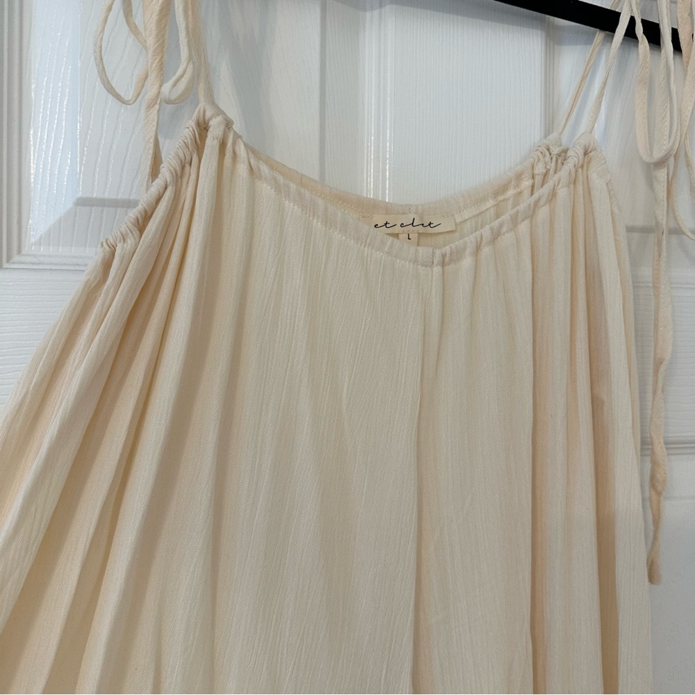 Tie Shoulder Suspender Pants